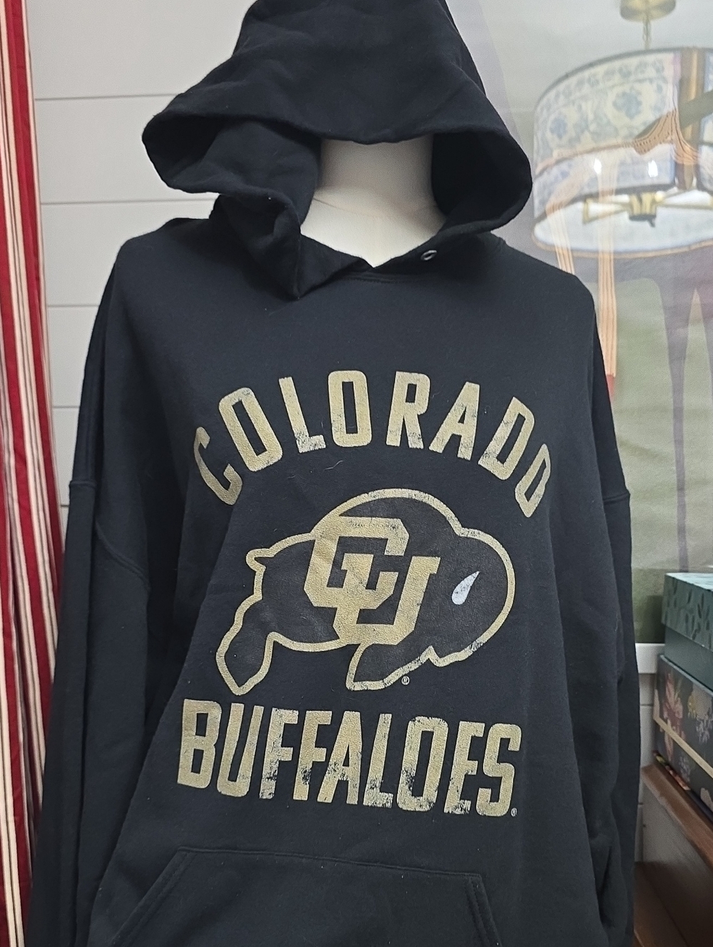 Colorado Buffaloes Black Hoodie - Collegiate Pullover Sweatshirt 2x